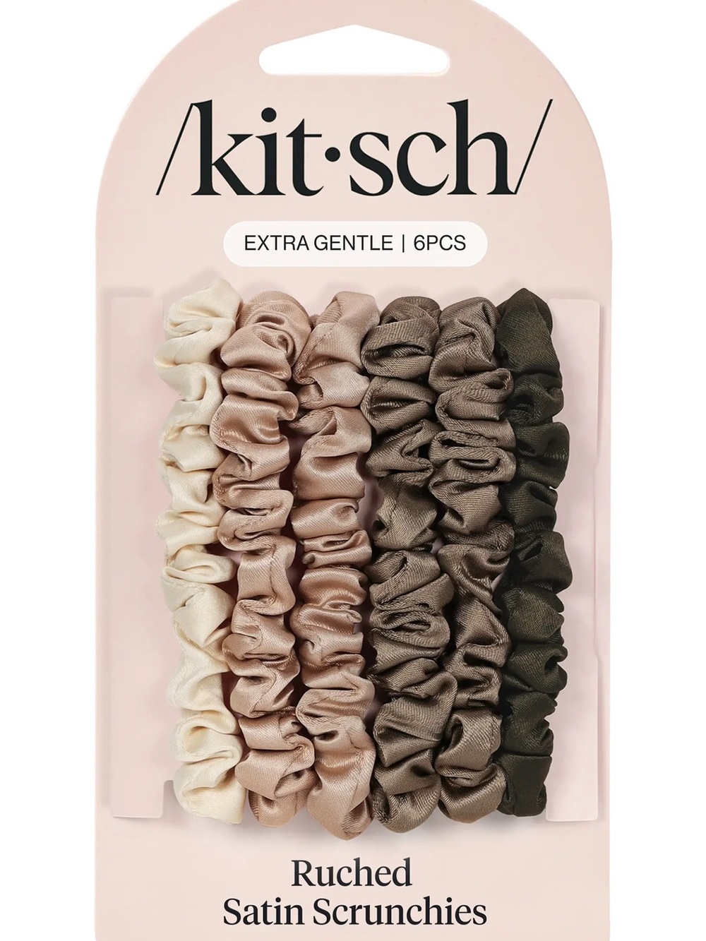 🎀3/$25🎀 Kitsch Satin Ultra Petite 6-Pack Scrunchies
